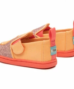 Slided Shoes Shoes TOMS - Alpargata Twin Gore 10016428 Pink Iridescent Glimmer/Orange Orange, Pink -Cheap Zaxy Store 0000208094832 02 plj