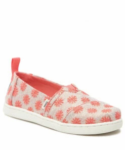 Slided Shoes Shoes TOMS - Alpargata 10016434 Coral Twill Glimmer Pink