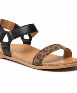 Sandals UGG - K Rynell Leopard 1117419K Tan Brown, Black