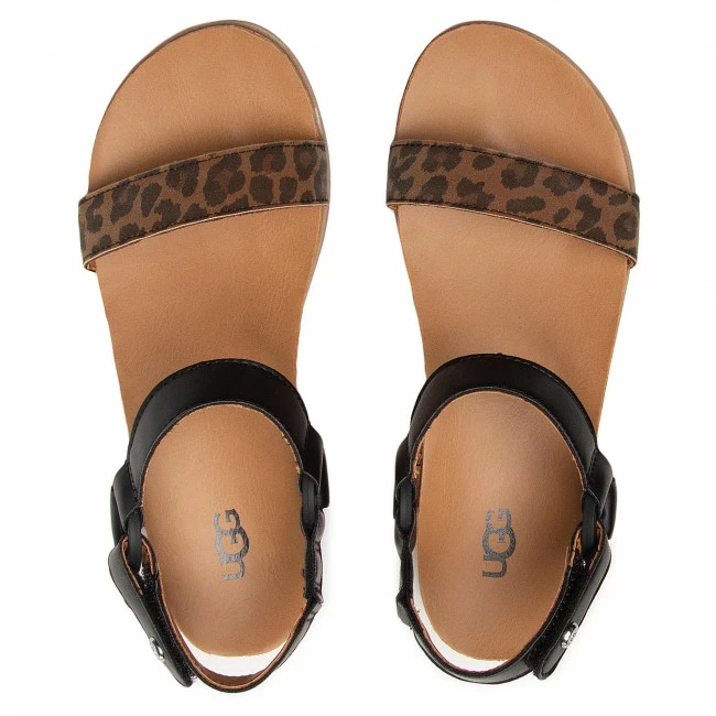 Sandals UGG - K Rynell Leopard 1117419K Tan Brown, Black 6 Sandals UGG - K Rynell Leopard 1117419K Tan Brown, Black - Image 6