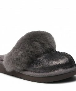 Unisex Slippers UGG - K Cozy II Metallic Glitter 1121094K Mtl Grey