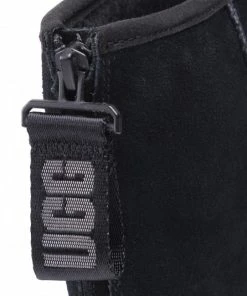 Footwear UGG - W Classic Short Logo Zip 1122672 Blk Black -Cheap Zaxy Store 0000208955201 03 pa