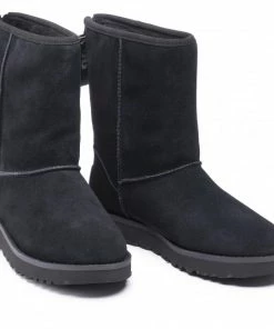Footwear UGG - W Classic Short Logo Zip 1122672 Blk Black -Cheap Zaxy Store 0000208955201 07 pa