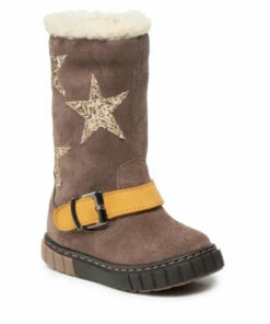 Jackboots Knee High Boots ZARRO - D136 Ziemia/Zółty Brown