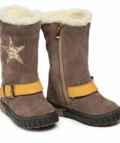 Jackboots Knee High Boots ZARRO - D136 Ziemia/Zółty Brown -Cheap Zaxy Store 0000209449778 06 sw