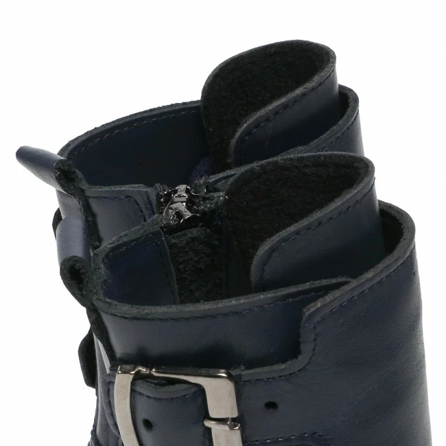 Jackboots Knee High Boots ZARRO - D140 Navy Blue Navy Blue 6 Jackboots Knee High Boots ZARRO - D140 Navy Blue Navy Blue - Image 6