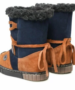 Jackboots Knee High Boots ZARRO - D160 Granat/Brąz Navy Blue -Cheap Zaxy Store 0000209451368 01 rz