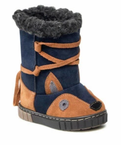 Jackboots Knee High Boots ZARRO - D160 Granat/Brąz Navy Blue