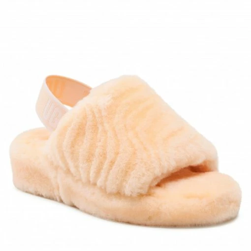 Casual Sandals Slippers UGG - W Fluff Yeah Wavy 1125009 Pfz Pink -Cheap Zaxy Store 01 0000300315040 rz