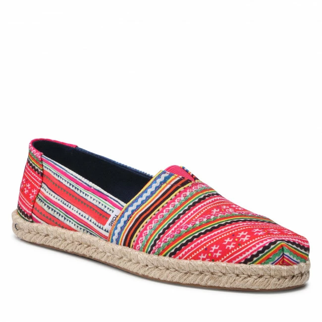 Espadrilles TOMS - Alpargata Rope 10017847 Tapesry Print Red 1 Espadrilles TOMS - Alpargata Rope 10017847 Tapesry Print Red