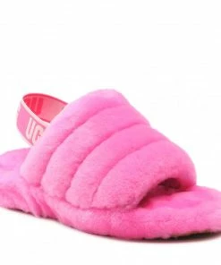 Slippers UGG - W Fluff Yeah Slide 1095119 Crnt Pink