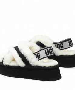 Slippers UGG - W Disco Cross Slide 1121550 Wht White -Cheap Zaxy Store 03 0000300314531 pa