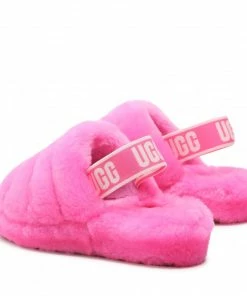 Slippers UGG - W Fluff Yeah Slide 1095119 Crnt Pink -Cheap Zaxy Store 03 0000301213123 rz