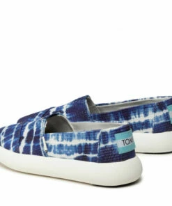 Flats Shoes TOMS - Alpargata Mallow 10017835 Navy Batik Tie/Dye Crochet Navy Blue -Cheap Zaxy Store 04 0000300610954 ts
