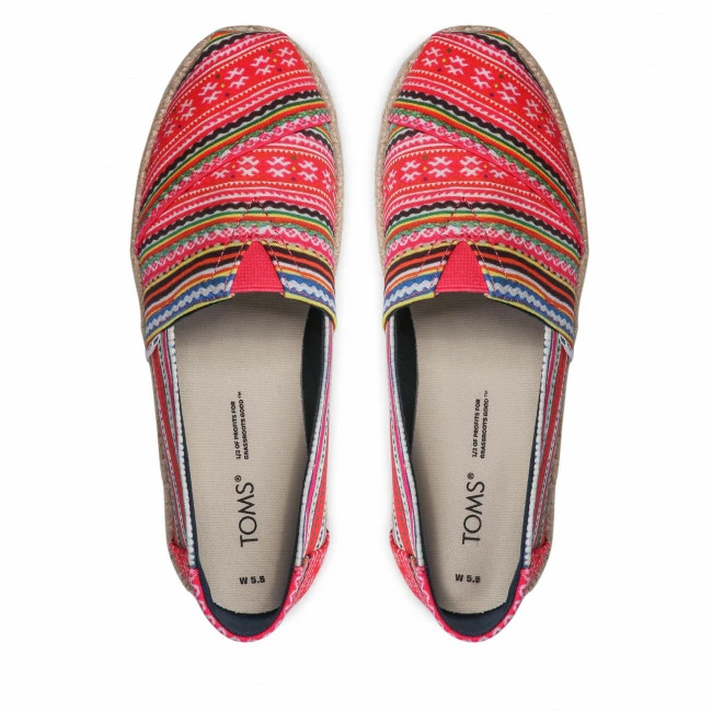 Espadrilles TOMS - Alpargata Rope 10017847 Tapesry Print Red 6 Espadrilles TOMS - Alpargata Rope 10017847 Tapesry Print Red - Image 6